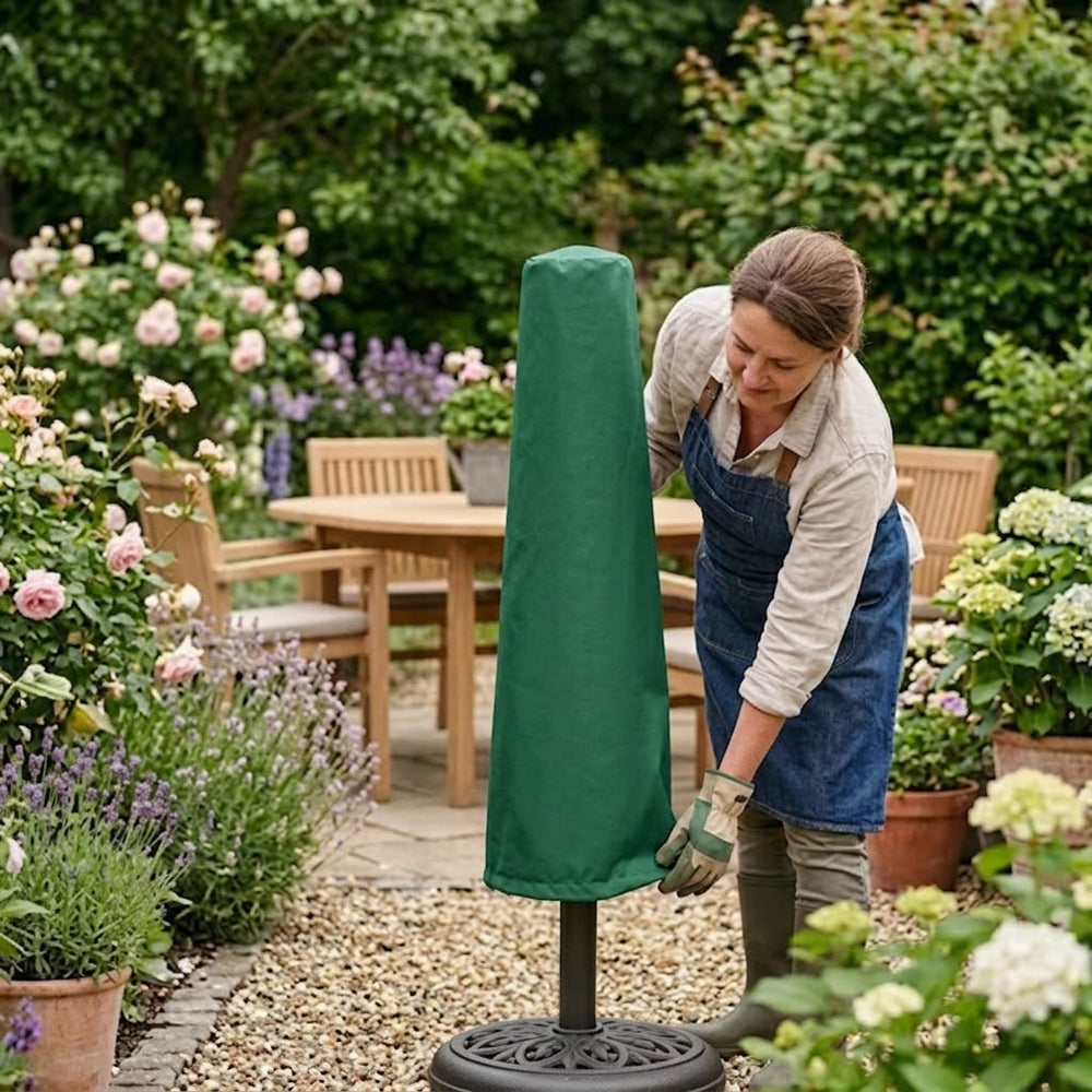 Parasol Cover – Small Green – Durable Polyester – Outdoor Protection