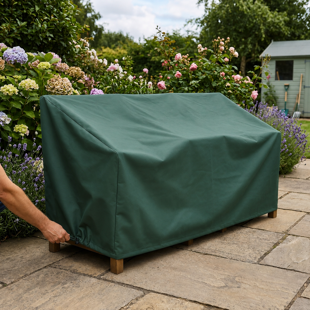 Outdoor Seat Cover – 150cm Green – Durable Polyester – All-Weather Protection