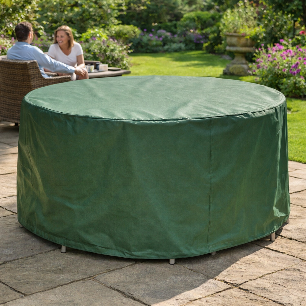 Circular Patio Set Cover – 6-8 Seat – Durable Polyester – Outdoor Protection