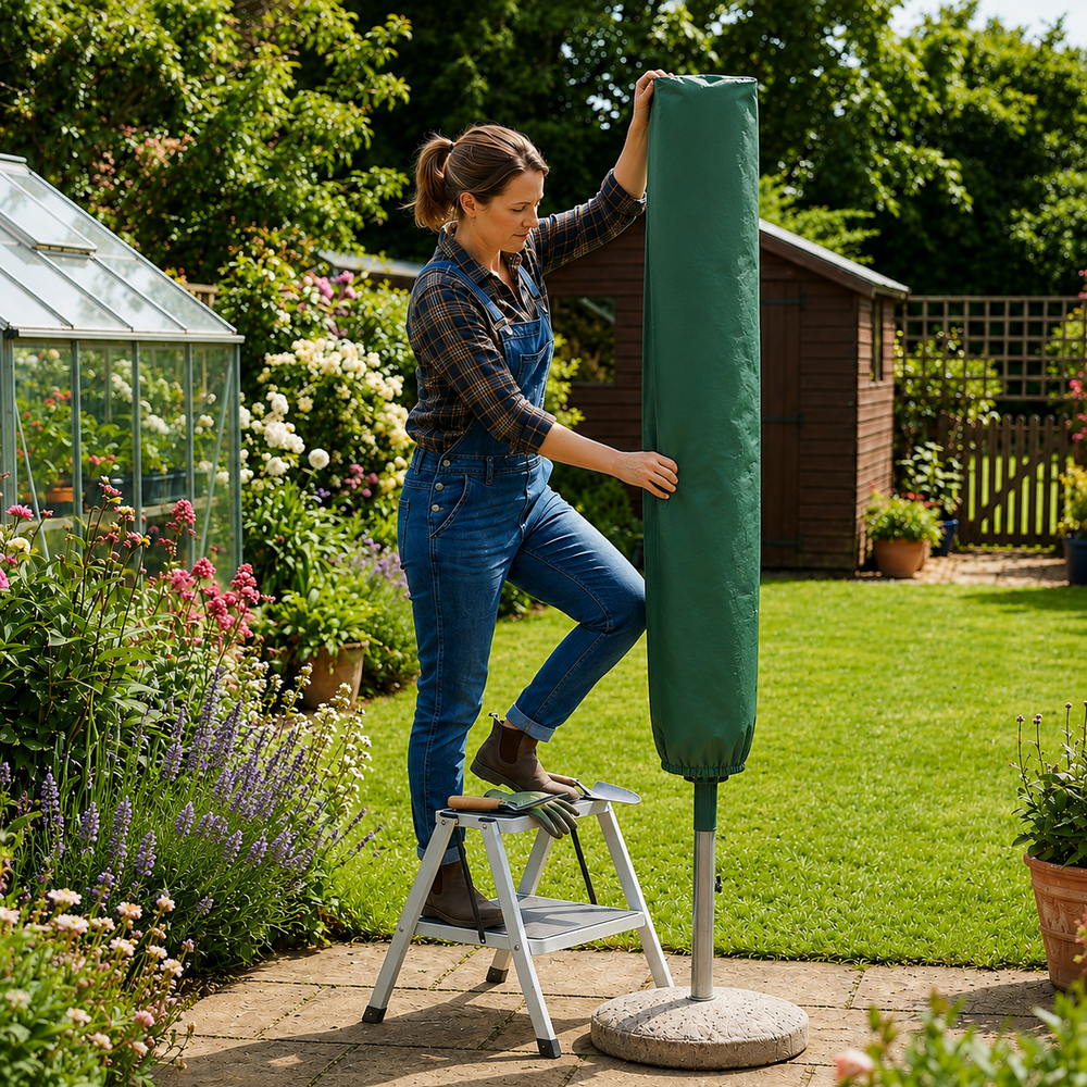 Rotary Washing Line Cover – 175 cm Height – Waterproof Polyethylene – Outdoor Protection