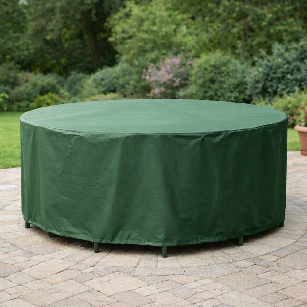 Circular Patio Set Cover – 6-8 Seat – Durable Polyester – Outdoor Protection