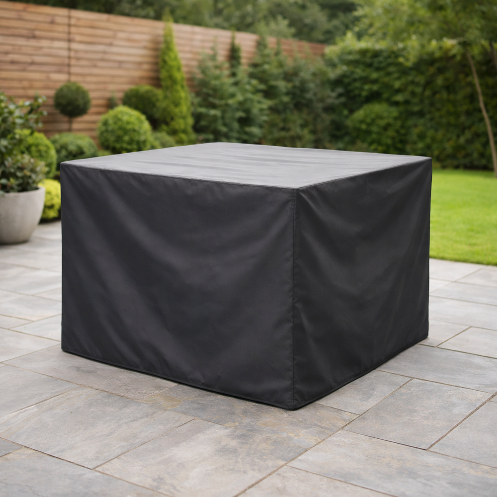 4 Seater Cube Set Cover – Extra Large Charcoal – Weatherproof Polyester – Outdoor Furniture Protection
