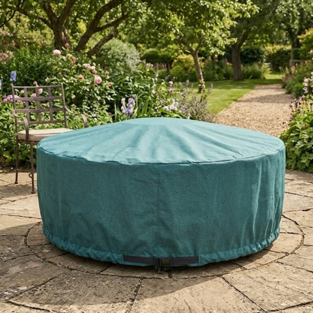 Firepit Cover – Large Green – Super Tough Waterproof – Outdoor Protection