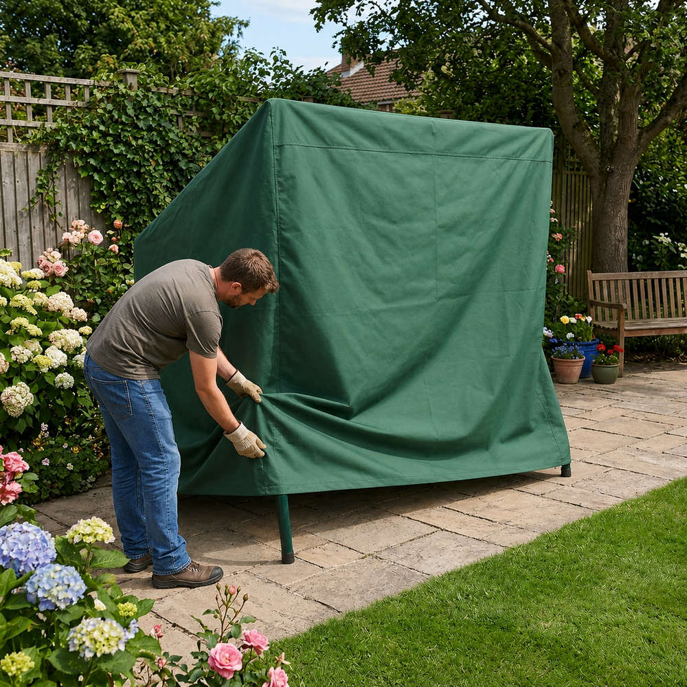3 Seater Swing Set Cover – Medium – PVC Backed Polyester – Outdoor Protection