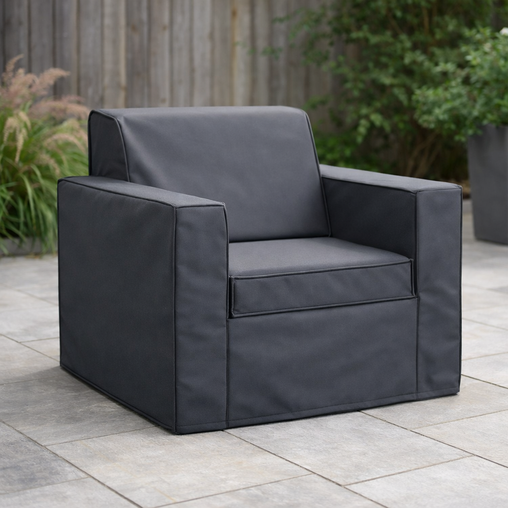 Premium Armchair Cover – 93cm Charcoal – Polyester Protection – Outdoor Use