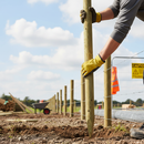 Premium Strong 50mm Round Wooden Posts - Pressure Treated for Weather Resistance, Ideal for Fencing and Support