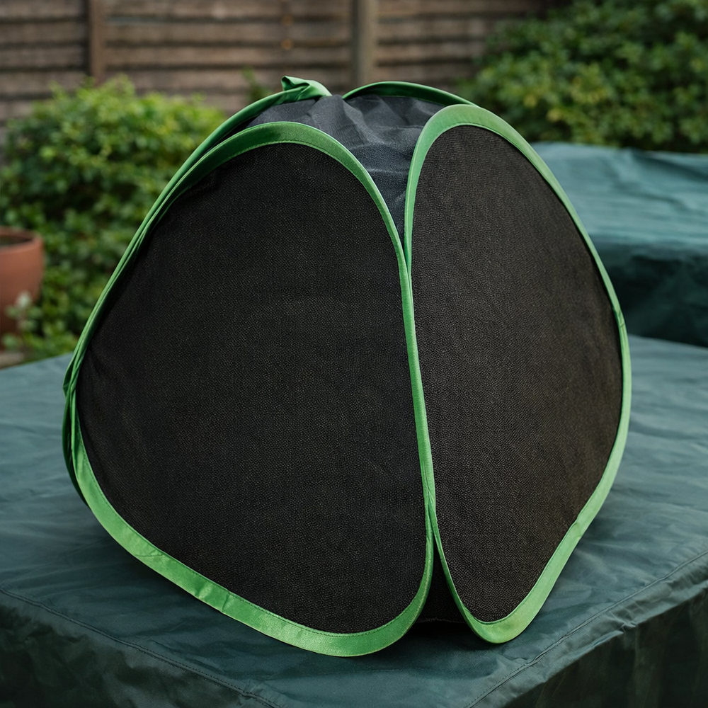 Large Water Shedder – Black – Easy Assembly – Dining Table Protection