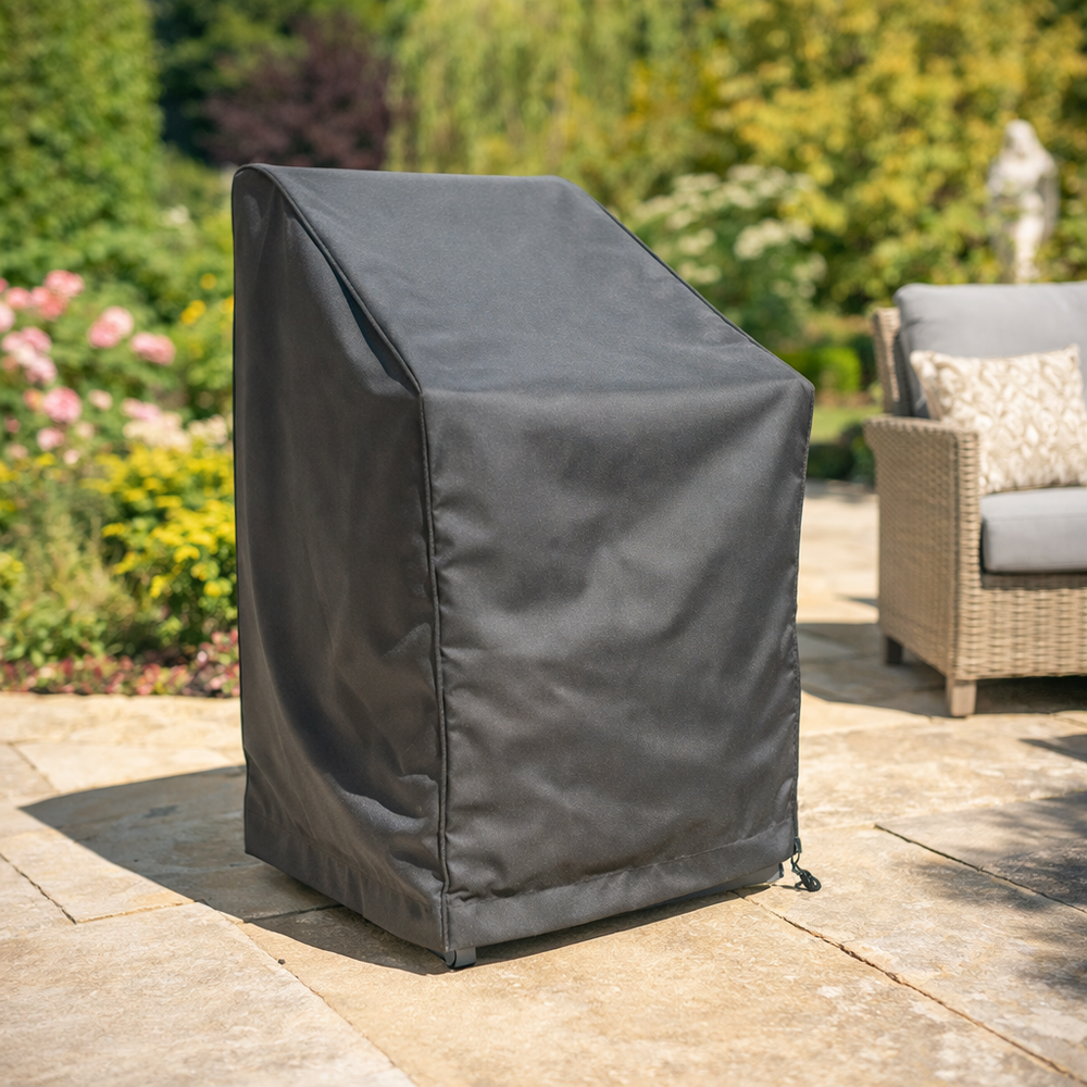 Stacking Chair Cover – Charcoal – Polyester – Outdoor Furniture Protection