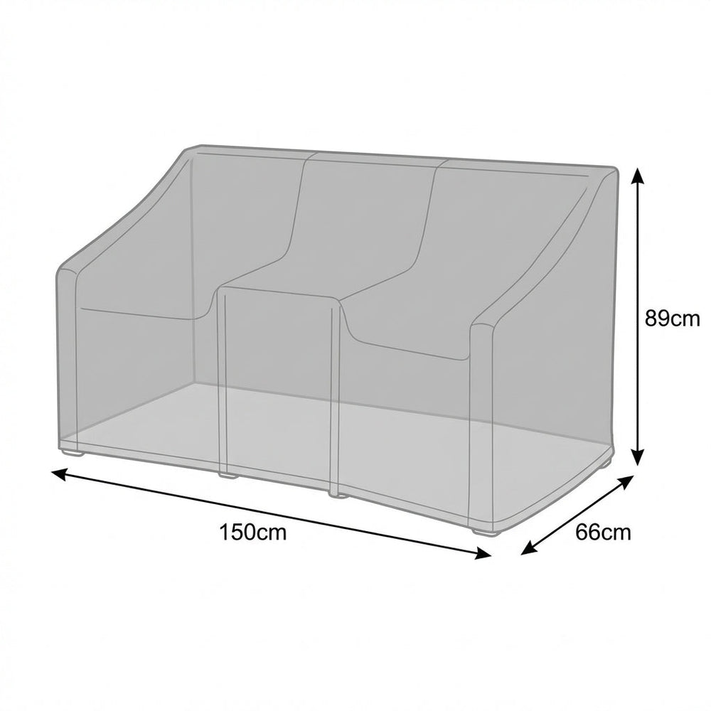 Premium Companion Seat Cover – 150cm Charcoal – Weather Resistant – Outdoor Furniture Protection