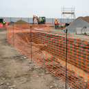 Premium Temporary Barrier Mesh Fence 1m x 25m with 10 Heavy Duty Steel Fencing Pins for Construction and Crowd Control