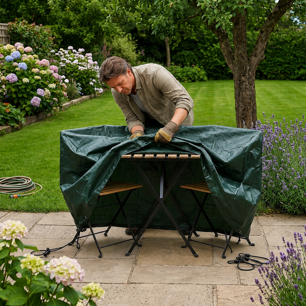 Premium Bistro Set Cover – 2 Seater Small – Green – Outdoor Protection