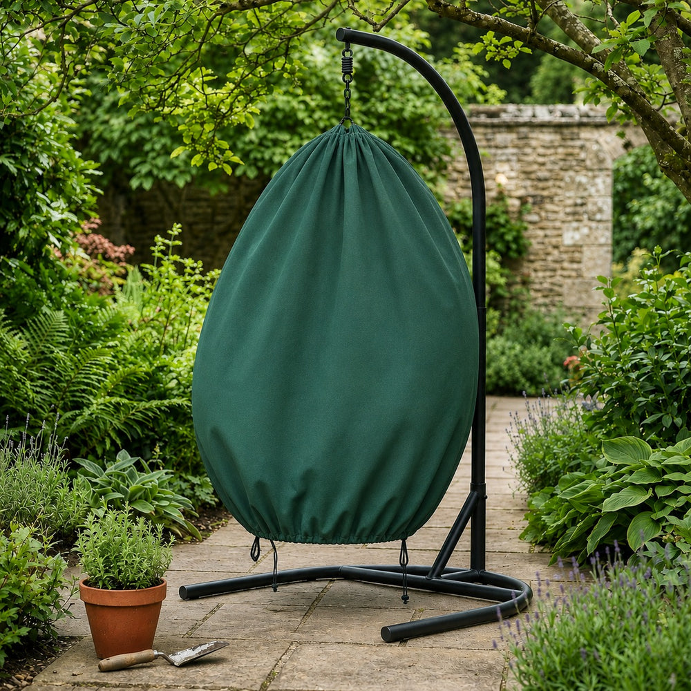 Single Hanging Chair Cover – 180x107 cm Green – Heavy Duty Waterproof – Outdoor Protection