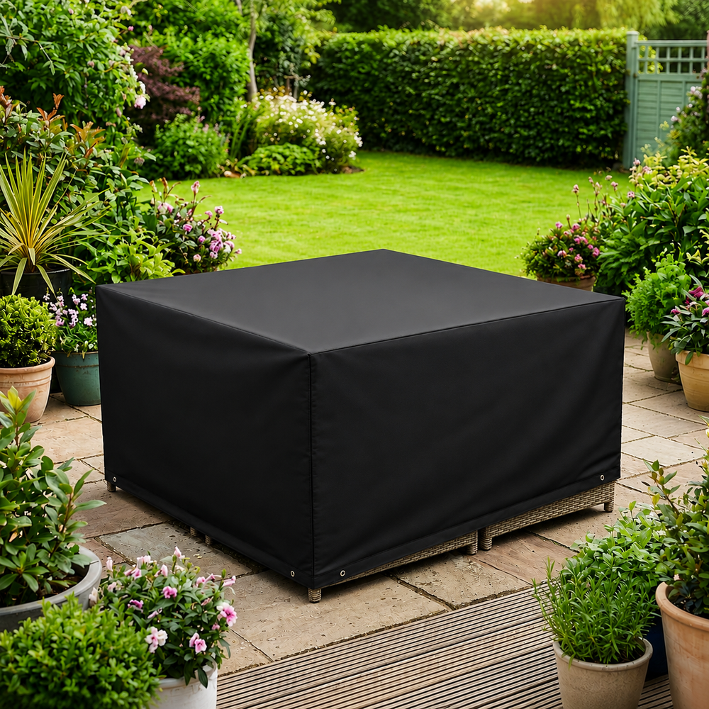 Rattan Cube Set Cover – 135cm Large – PVC Polyester – Outdoor Protection
