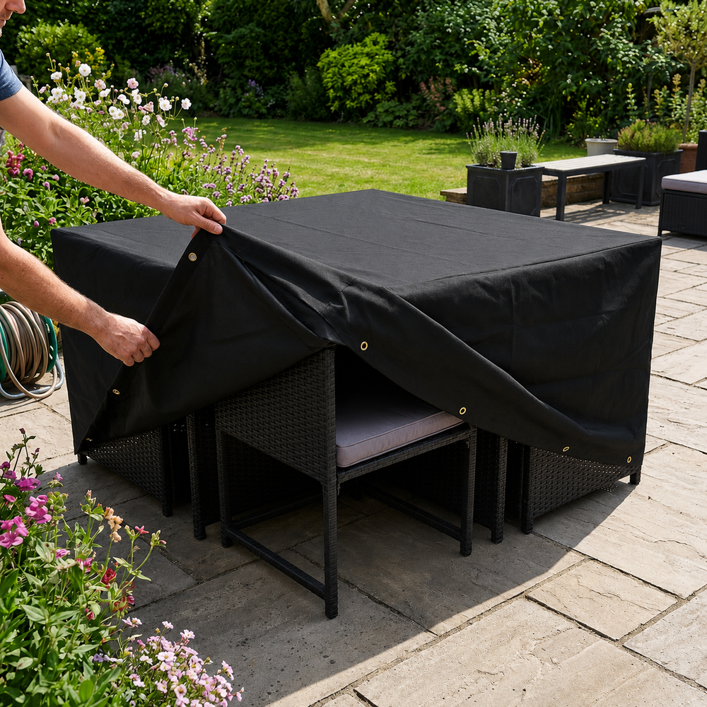 Outdoor Furniture Cover – 132 x 212 x 65 cm – Waterproof UV Protection – Garden Set