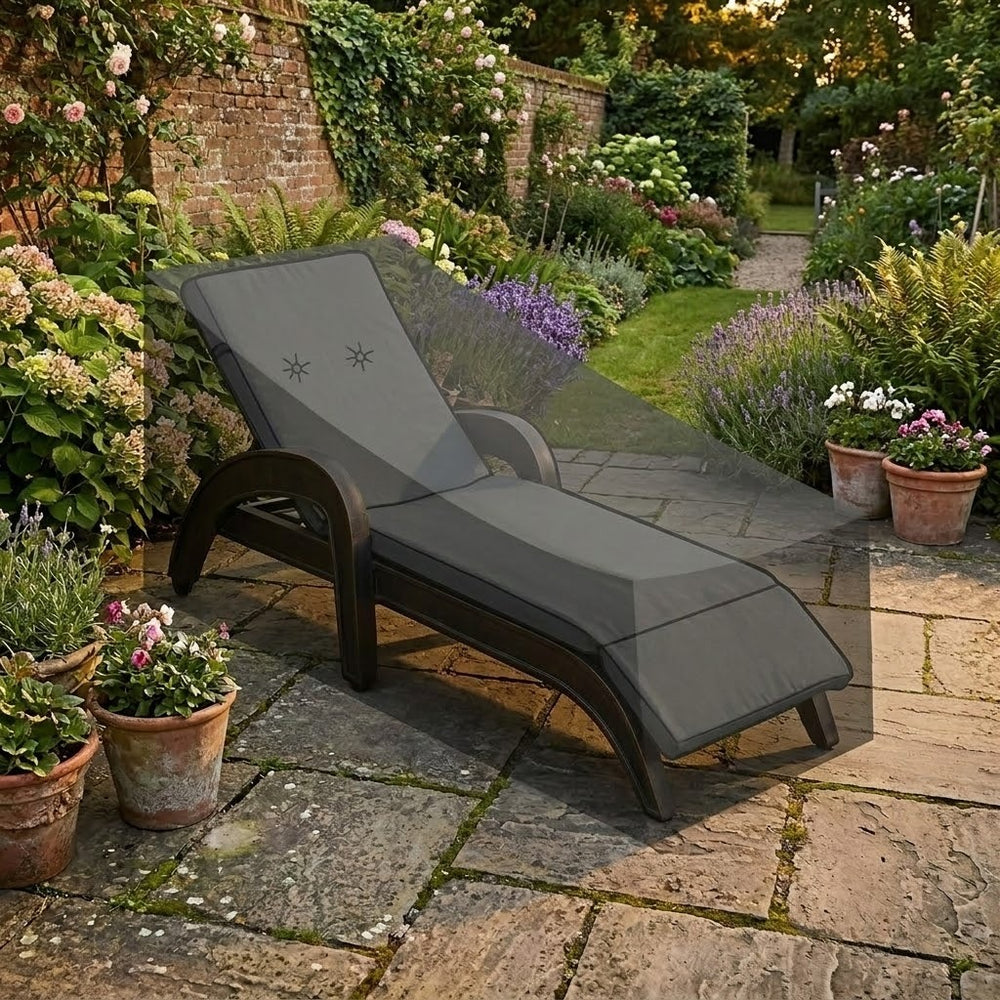 Small Sun Lounger Cover – 175cm – PVC Backed Polyester – All-Weather Protection