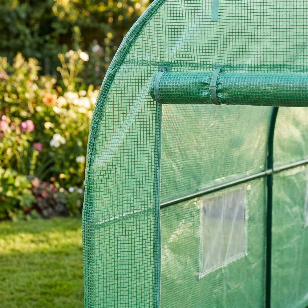 3m x 2m Polytunnel with 19mm Frame for Enhanced Plant Growth - detail view