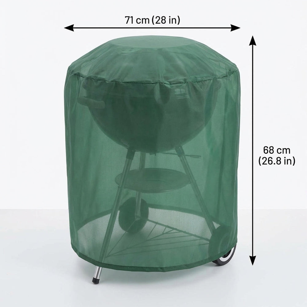 Kettle Barbecue Cover – Green – All-Weather Protection – BBQ Accessory