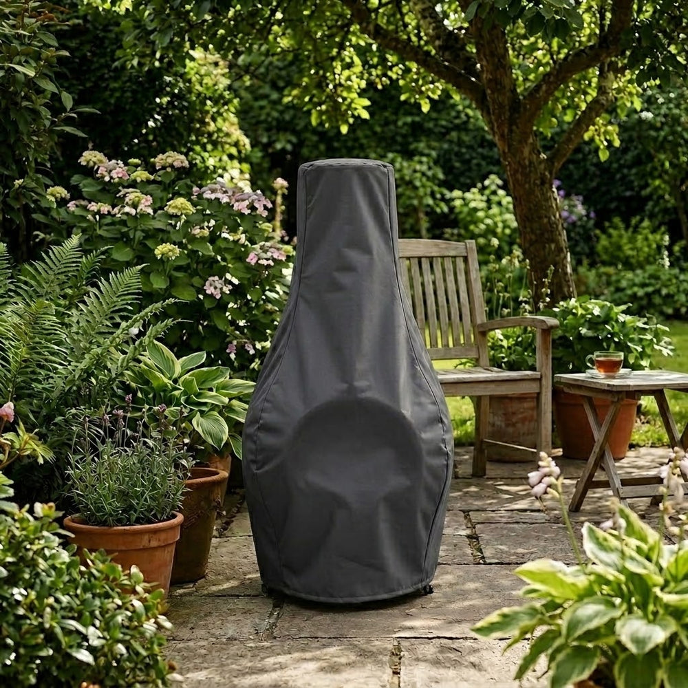 Medium Chimenea Cover – Charcoal – Durable Polyester – All-Weather Protection