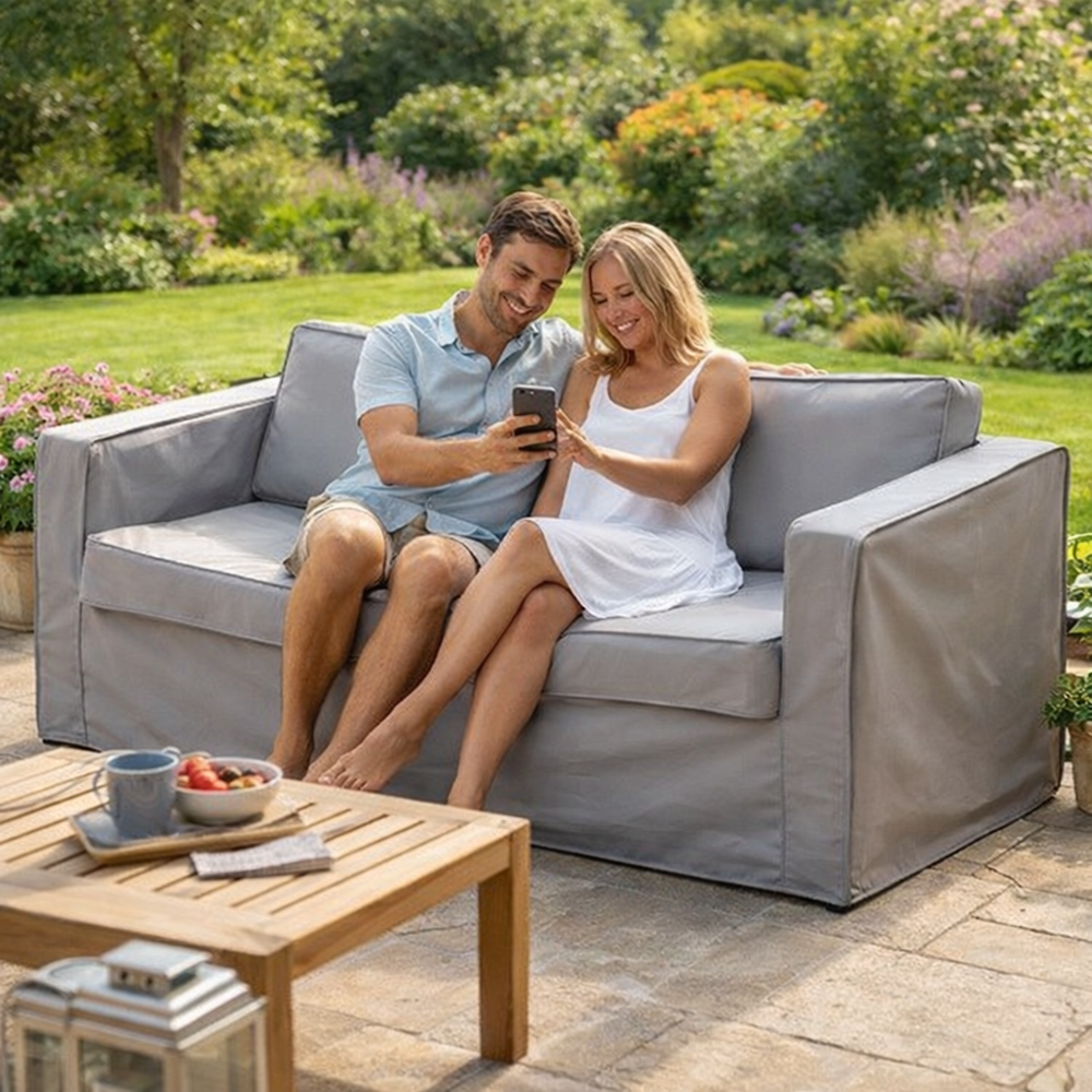 2 Seater Sofa Cover – Large 160cm – Heavy Duty Waterproof – Outdoor Furniture Protection