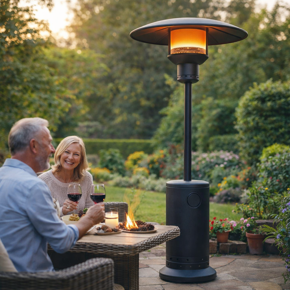 Patio Heater Cover – Black – Super Tough Waterproof – Outdoor Protection