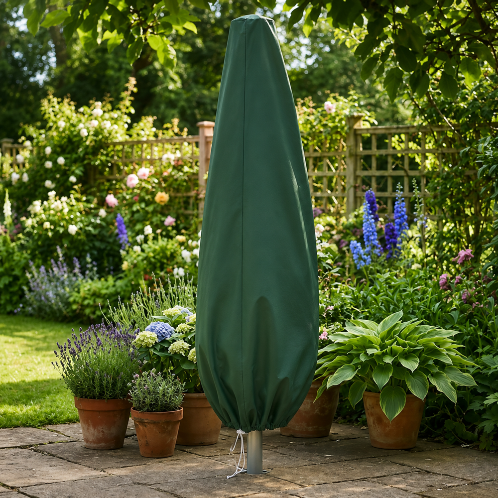 Cantilever Parasol Cover – Green – Super Tough Polyester – Outdoor Protection
