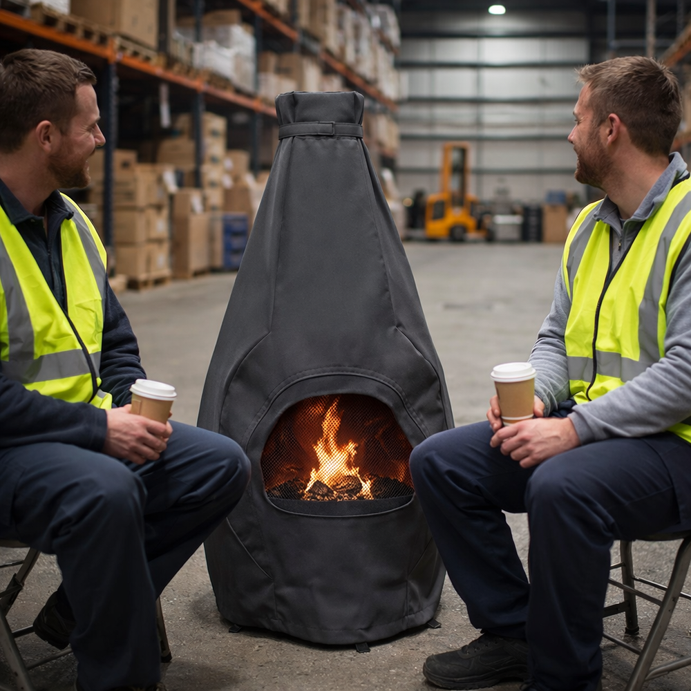 Medium Chimenea Cover – Charcoal – Durable Polyester – All-Weather Protection