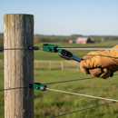 Premium Heavy Duty Steel Ratchet Tensioner - Green Powder Coated or Hot Dipped Galvanised Steel for Fencing Applications, 4" Long