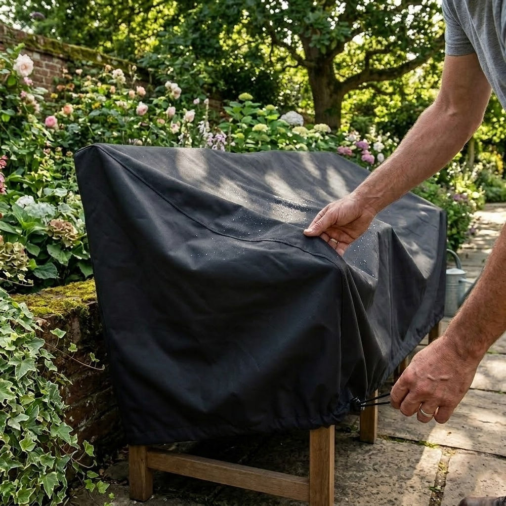 Heavy Duty Companion Seat Cover – Black – Weather Resistant – Outdoor Protection
