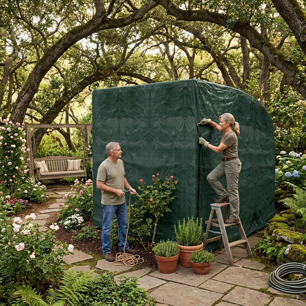 3 Seater Swing Seat Cover – Green – Heavy Duty Polyethylene – Outdoor Protection