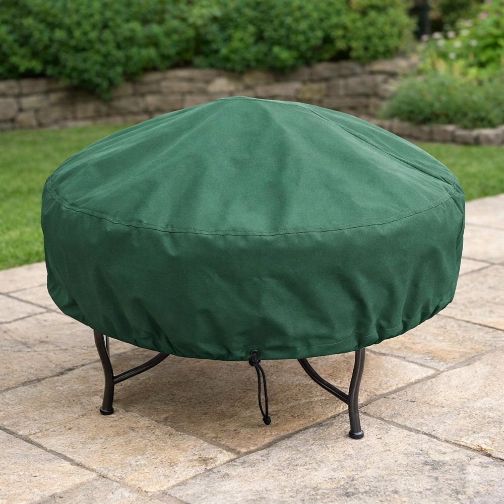Firepit Cover – Large Green – Super Tough Waterproof – Outdoor Protection