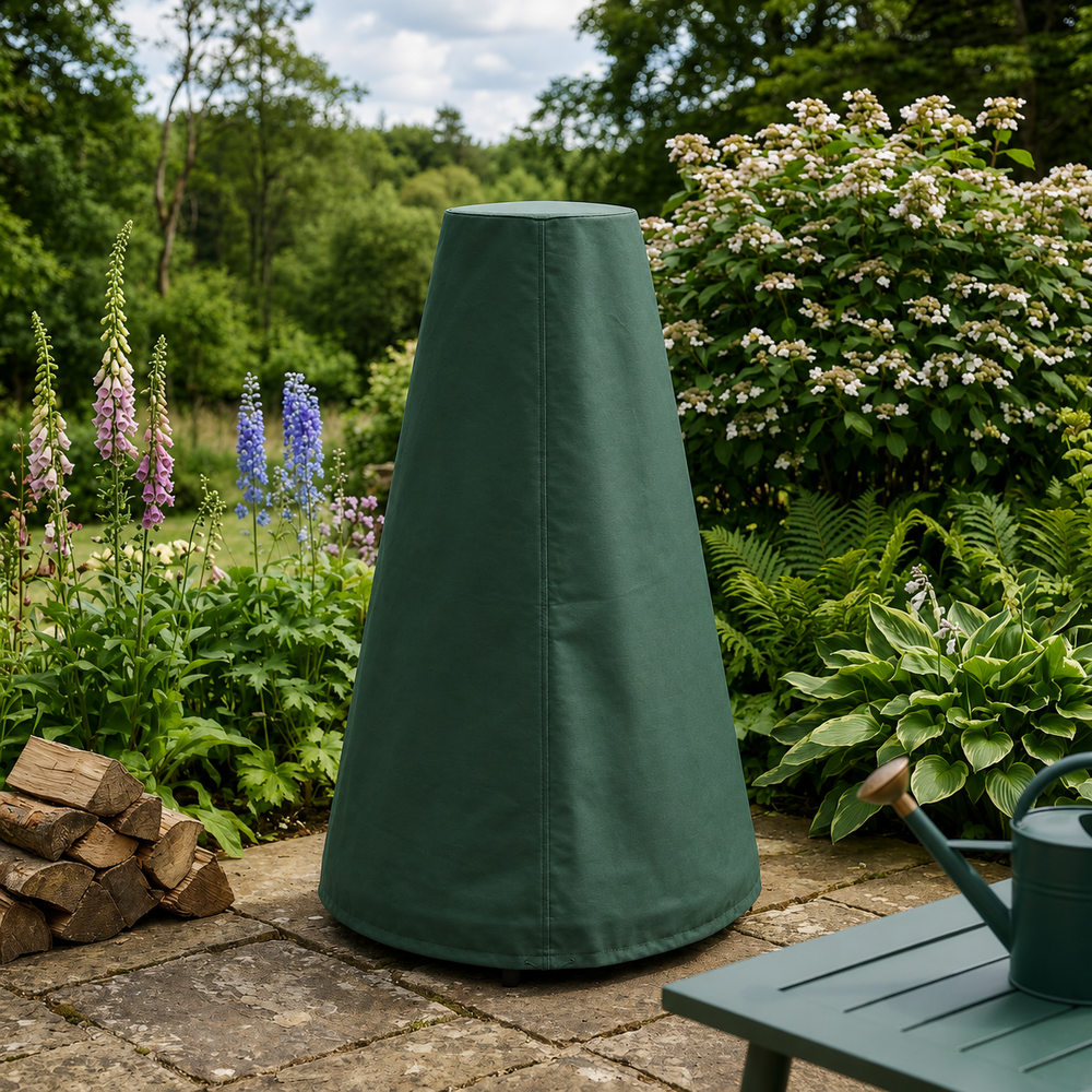 Heavy Duty Large Chimenea Cover – Green – Polyethylene – Outdoor Protection