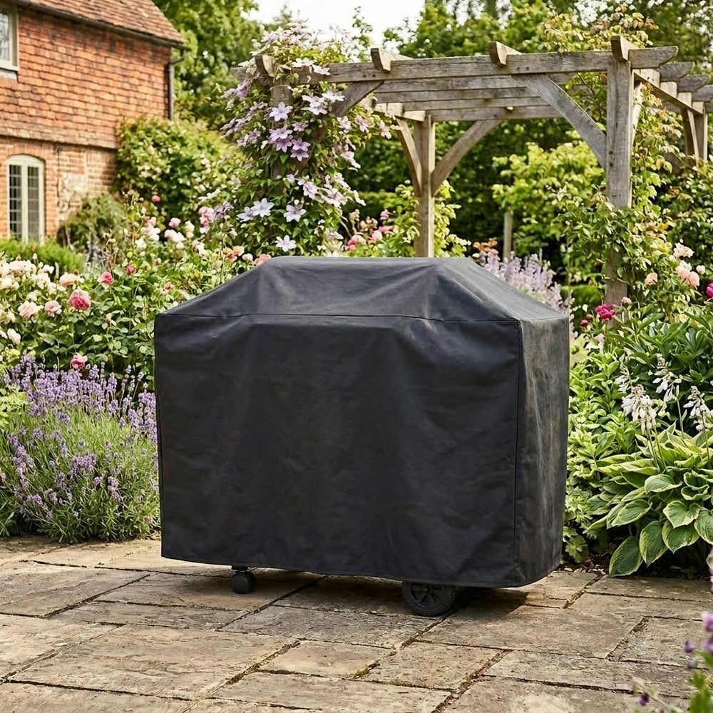 Large Barbecue Cover – Black – Heavy Duty Waterproof – Outdoor Protection