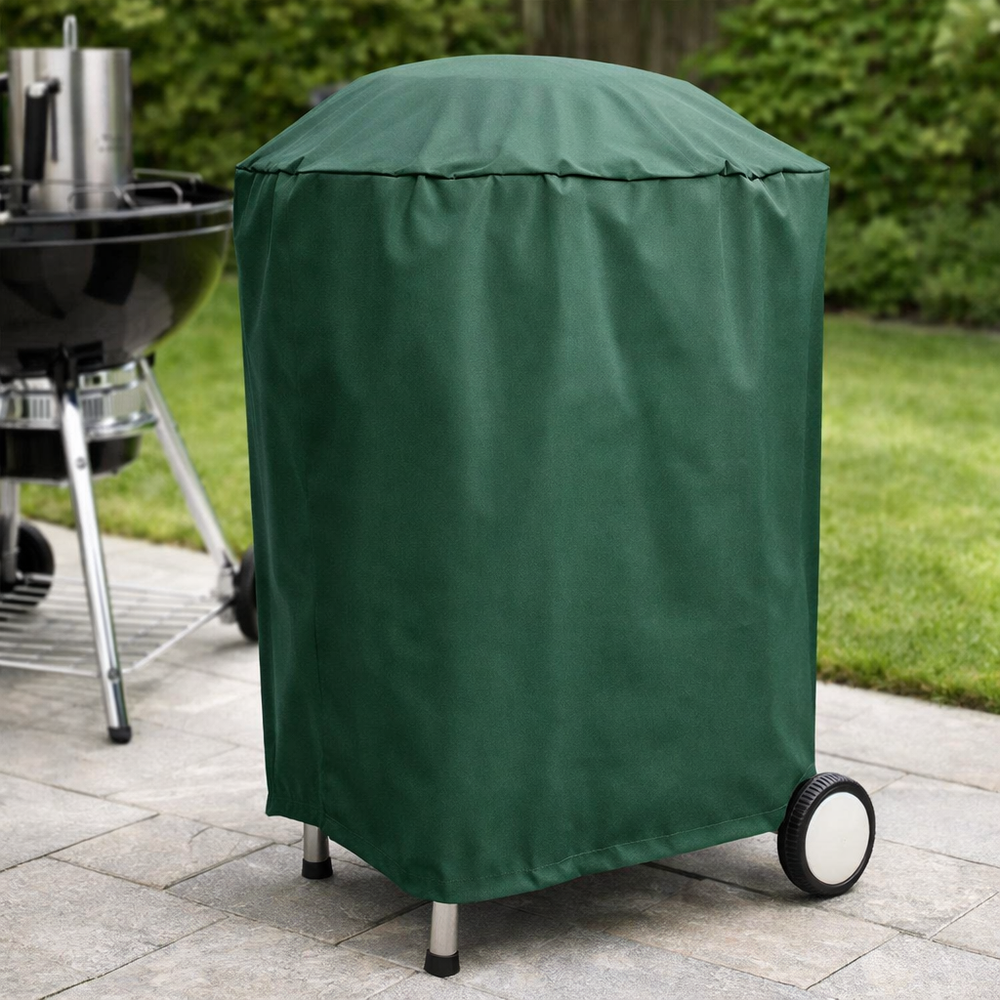 Kettle Barbecue Cover – Green – All-Weather Protection – BBQ Accessory
