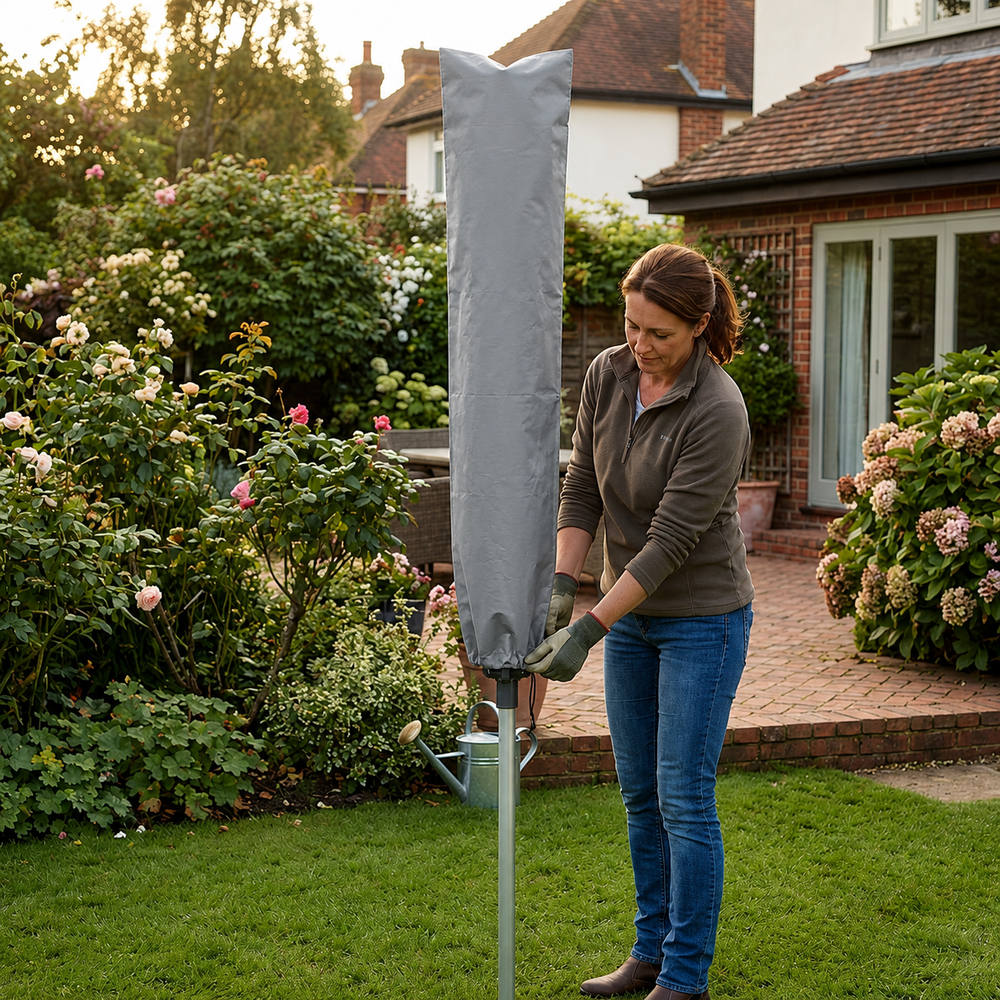 Rotary Line Cover – Grey – Waterproof UV Stabilised – Outdoor Protection