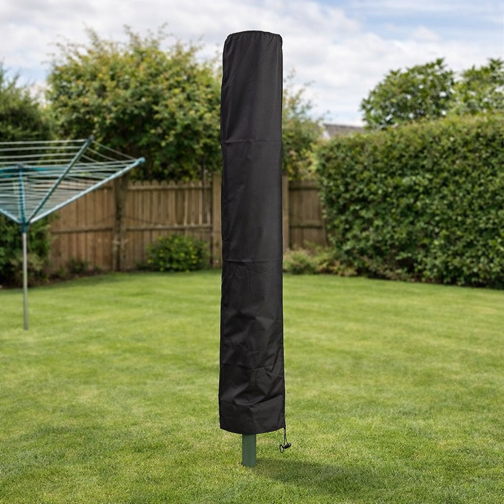 Rotary Washing Line Cover – 175 cm Black – Weatherproof Protection – Outdoor Use