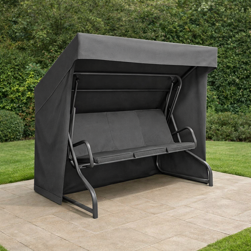 3 Seater Swing Seat Cover – Medium Charcoal – Polyester – Outdoor Protection