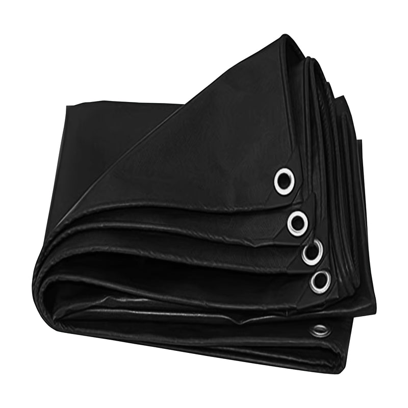 Heavy Duty 18oz PVC-Coated Tarp With Rust-Free Grommets Ideal for Trucks & Outdoor Use