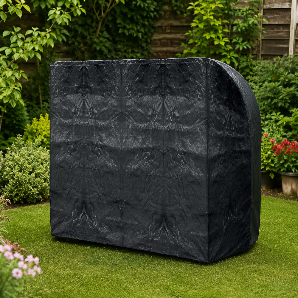 3 Seater Swing Seat Cover – Black – Heavy Duty Polyethylene – Garden Furniture Protection