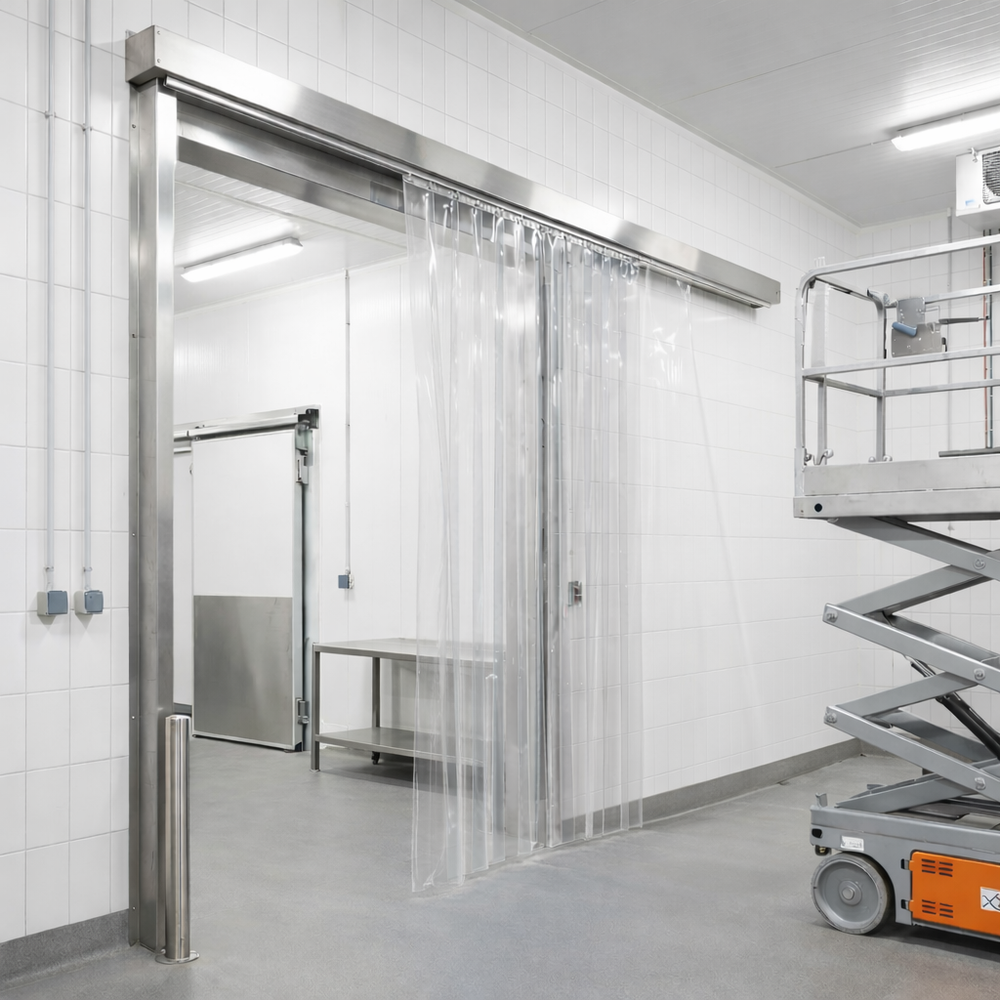 Standard Economy PVC Strip Rolls – Clear Flexible Door Curtain Strips for Industrial & Commercial Use
