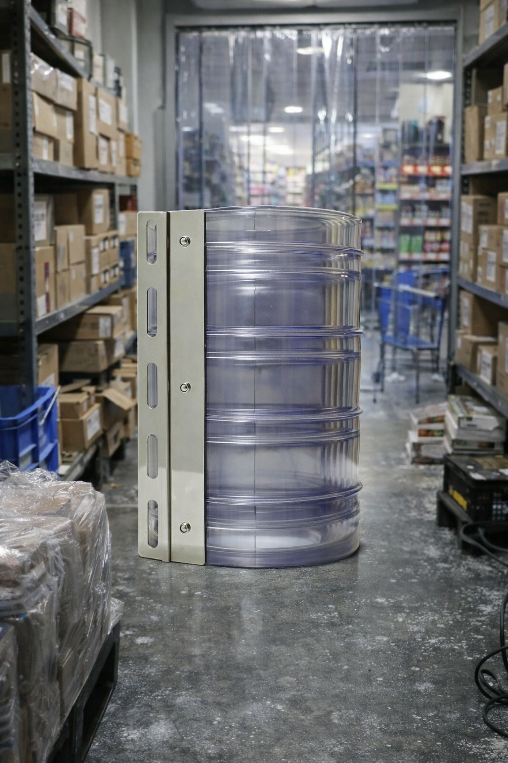 Ribbed PVC Curtain Replacement Strips – Clear, Durable & Thermal Insulating
