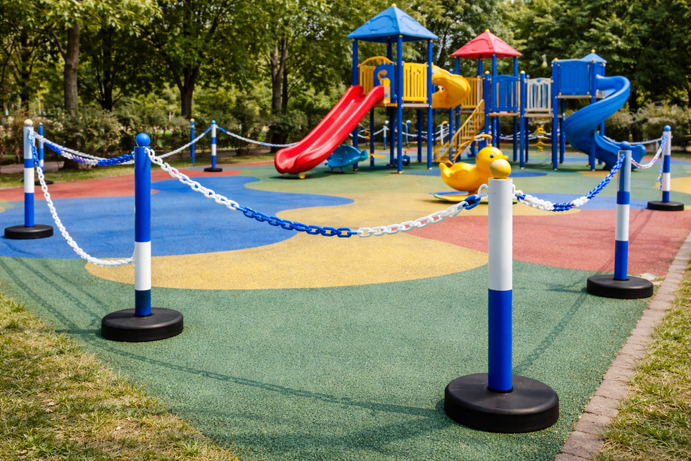 6mm Plastic Barrier & Decorative Chain – Versatile for Traffic Control & Decoration