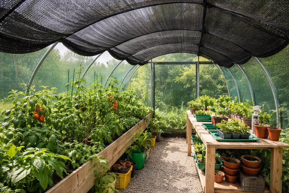 Premium 35% Knitted Windbreak Netting - 50m Roll for Weather Protection and Plant Safeguarding