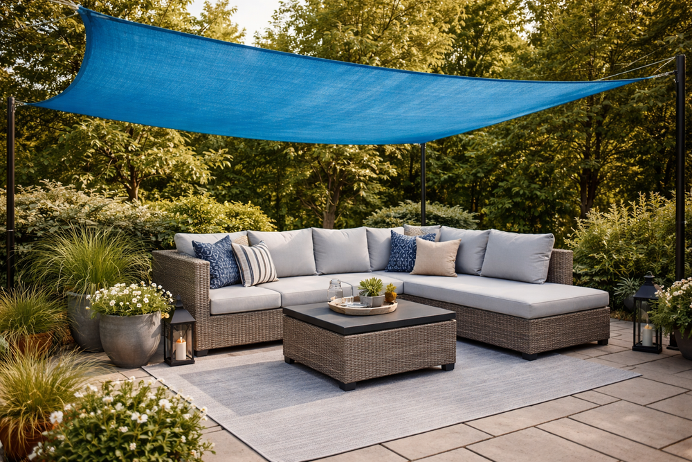 Premium 45% Shade Netting 50m Roll - UV Stabilized, Lightweight with Stitched Eyelets for Versatile Use