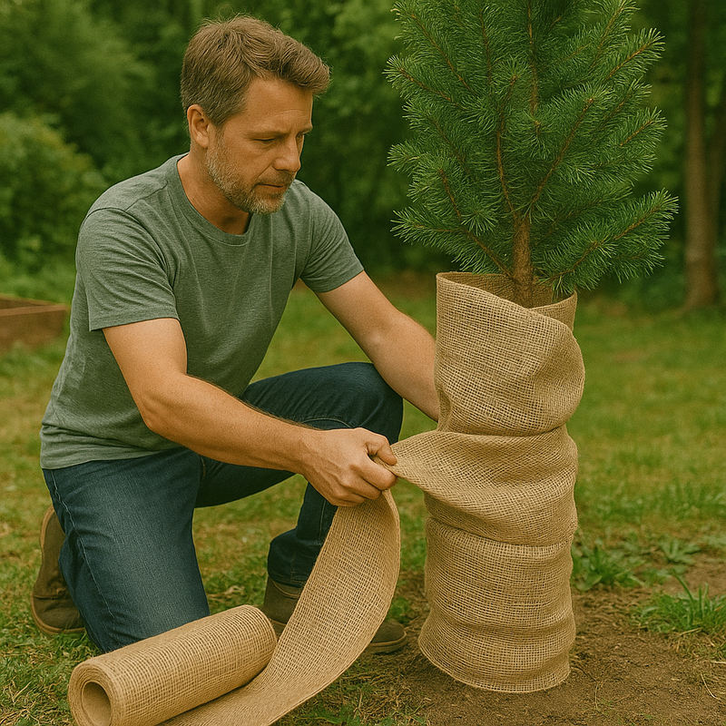 Natural Hessian Jute Roll 200gsm – Eco-Friendly Burlap Fabric for Gardening, Upholstery, Crafts & Construction Protection