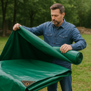 Heavy Duty PVC Green Tarpaulin 610gsm – Extra Durable, Waterproof Tarp Sheet for Industrial, Construction & Outdoor Protection