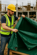 Heavy Duty PVC Green Tarpaulin 610gsm – Extra Durable, Waterproof Tarp Sheet for Industrial, Construction & Outdoor Protection