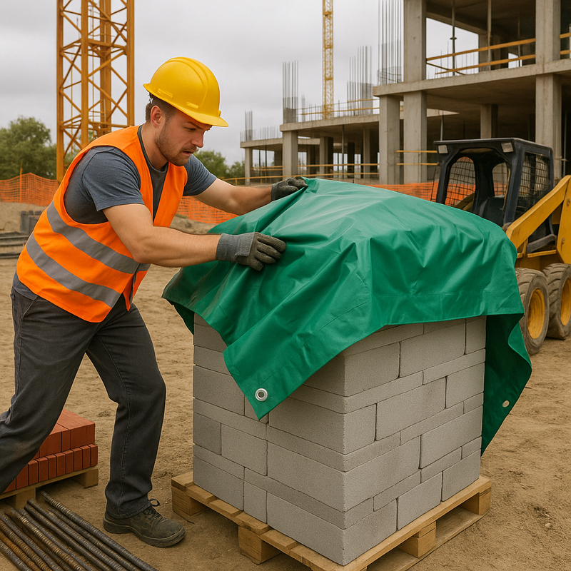 Super Heavy Duty PVC Green Tarpaulin 570gsm – Ultra Durable, Waterproof & UV Resistant Tarp Sheet for Industrial, Construction & Outdoor Protection