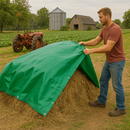 Super Heavy Duty PVC Green Tarpaulin 570gsm – Ultra Durable, Waterproof & UV Resistant Tarp Sheet for Industrial, Construction & Outdoor Protection
