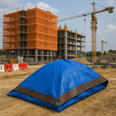 Heavy Duty Brown & Blue Tarpaulin 185gsm – UV Protected, Waterproof Tarp Sheet for All-Weather Outdoor & Garden Protection