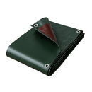 Heavy Duty Green & Brown Tarpaulin 250gsm – UV Protected, Rotproof, Waterproof Tarp Sheet for All-Weather Outdoor Protection